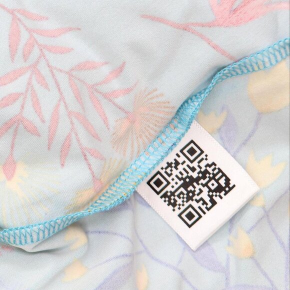 NWT White Mark Plus Size Floral Short Sleeve Knee Length Dress PS327 1XL Blue - Picture 5 of 5